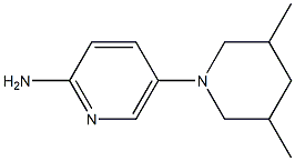 5-(3,5-dimethylpiperidin-1-yl)pyridin-2-amine Structure