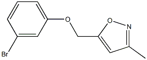 5-(3-bromophenoxymethyl)-3-methyl-1,2-oxazole 구조식 이미지