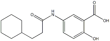 5-(3-cyclohexylpropanamido)-2-hydroxybenzoic acid 구조식 이미지