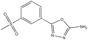 5-(3-methanesulfonylphenyl)-1,3,4-oxadiazol-2-amine 구조식 이미지