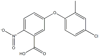 5-(4-chloro-2-methylphenoxy)-2-nitrobenzoic acid 구조식 이미지