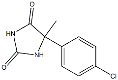 5-(4-chlorophenyl)-5-methylimidazolidine-2,4-dione 구조식 이미지