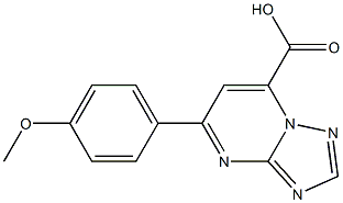 5-(4-methoxyphenyl)-[1,2,4]triazolo[1,5-a]pyrimidine-7-carboxylic acid 구조식 이미지