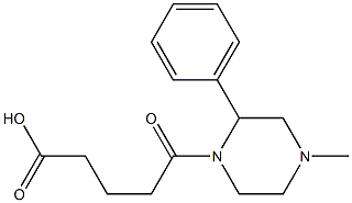 5-(4-methyl-2-phenylpiperazin-1-yl)-5-oxopentanoic acid Structure