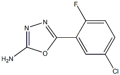 5-(5-chloro-2-fluorophenyl)-1,3,4-oxadiazol-2-amine 구조식 이미지
