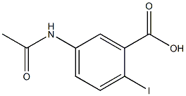 5-(acetylamino)-2-iodobenzoic acid 구조식 이미지