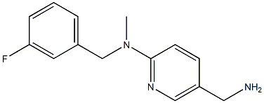 5-(aminomethyl)-N-[(3-fluorophenyl)methyl]-N-methylpyridin-2-amine 구조식 이미지