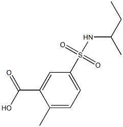 5-(butan-2-ylsulfamoyl)-2-methylbenzoic acid Structure