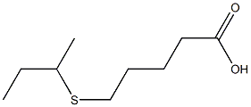 5-(butan-2-ylsulfanyl)pentanoic acid 구조식 이미지