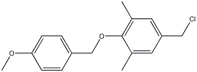 5-(chloromethyl)-2-[(4-methoxyphenyl)methoxy]-1,3-dimethylbenzene Structure