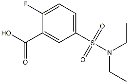 5-(diethylsulfamoyl)-2-fluorobenzoic acid 구조식 이미지