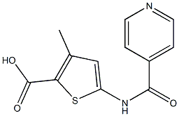 5-(isonicotinoylamino)-3-methylthiophene-2-carboxylic acid 구조식 이미지