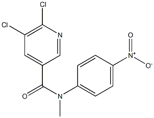 5,6-dichloro-N-methyl-N-(4-nitrophenyl)pyridine-3-carboxamide 구조식 이미지