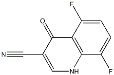 5,8-difluoro-4-oxo-1,4-dihydroquinoline-3-carbonitrile 구조식 이미지