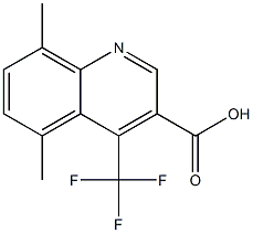 5,8-dimethyl-4-(trifluoromethyl)quinoline-3-carboxylic acid 구조식 이미지