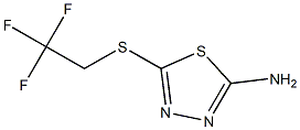 5-[(2,2,2-trifluoroethyl)sulfanyl]-1,3,4-thiadiazol-2-amine 구조식 이미지