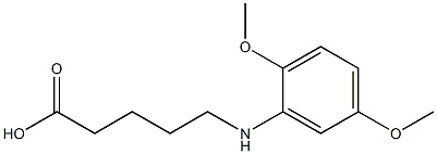 5-[(2,5-dimethoxyphenyl)amino]pentanoic acid 구조식 이미지