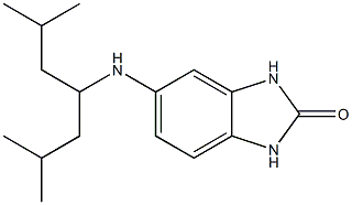5-[(2,6-dimethylheptan-4-yl)amino]-2,3-dihydro-1H-1,3-benzodiazol-2-one 구조식 이미지