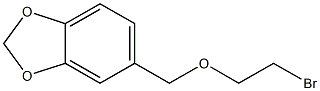 5-[(2-bromoethoxy)methyl]-1,3-benzodioxole 구조식 이미지