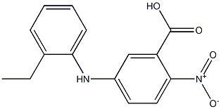 5-[(2-ethylphenyl)amino]-2-nitrobenzoic acid Structure