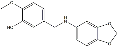 5-[(2H-1,3-benzodioxol-5-ylamino)methyl]-2-methoxyphenol 구조식 이미지