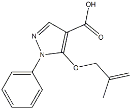 5-[(2-methylprop-2-en-1-yl)oxy]-1-phenyl-1H-pyrazole-4-carboxylic acid Structure