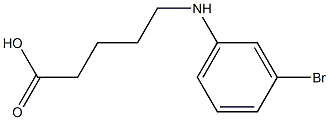 5-[(3-bromophenyl)amino]pentanoic acid 구조식 이미지