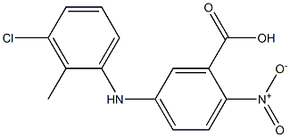 5-[(3-chloro-2-methylphenyl)amino]-2-nitrobenzoic acid Structure
