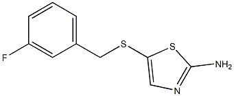 5-[(3-fluorobenzyl)thio]-1,3-thiazol-2-amine 구조식 이미지