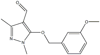5-[(3-methoxyphenyl)methoxy]-1,3-dimethyl-1H-pyrazole-4-carbaldehyde Structure