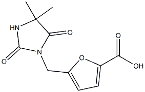 5-[(4,4-dimethyl-2,5-dioxoimidazolidin-1-yl)methyl]furan-2-carboxylic acid Structure