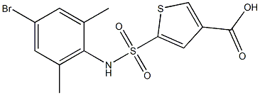 5-[(4-bromo-2,6-dimethylphenyl)sulfamoyl]thiophene-3-carboxylic acid 구조식 이미지