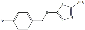 5-[(4-bromobenzyl)thio]-1,3-thiazol-2-amine 구조식 이미지