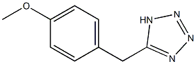 5-[(4-methoxyphenyl)methyl]-1H-1,2,3,4-tetrazole 구조식 이미지