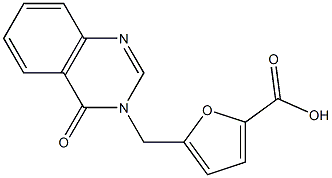 5-[(4-oxo-3,4-dihydroquinazolin-3-yl)methyl]furan-2-carboxylic acid Structure