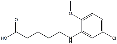 5-[(5-chloro-2-methoxyphenyl)amino]pentanoic acid Structure