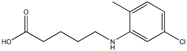 5-[(5-chloro-2-methylphenyl)amino]pentanoic acid 구조식 이미지