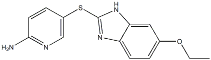 5-[(6-ethoxy-1H-1,3-benzodiazol-2-yl)sulfanyl]pyridin-2-amine 구조식 이미지