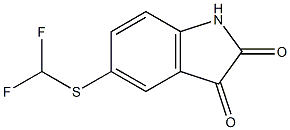 5-[(difluoromethyl)thio]-1H-indole-2,3-dione 구조식 이미지