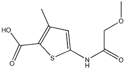 5-[(methoxyacetyl)amino]-3-methylthiophene-2-carboxylic acid 구조식 이미지