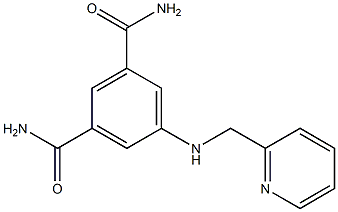 5-[(pyridin-2-ylmethyl)amino]benzene-1,3-dicarboxamide 구조식 이미지