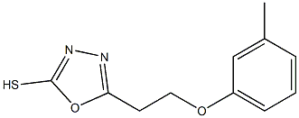 5-[2-(3-methylphenoxy)ethyl]-1,3,4-oxadiazole-2-thiol Structure