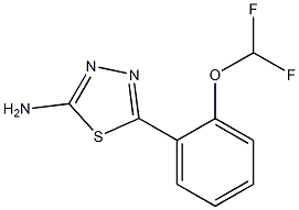 5-[2-(difluoromethoxy)phenyl]-1,3,4-thiadiazol-2-amine 구조식 이미지