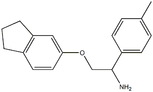 5-[2-amino-2-(4-methylphenyl)ethoxy]-2,3-dihydro-1H-indene Structure