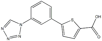 5-[3-(1H-1,2,3,4-tetrazol-1-yl)phenyl]thiophene-2-carboxylic acid 구조식 이미지