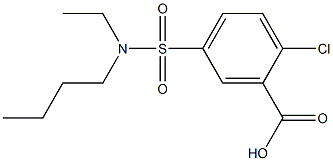 5-[butyl(ethyl)sulfamoyl]-2-chlorobenzoic acid Structure
