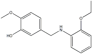 5-{[(2-ethoxyphenyl)amino]methyl}-2-methoxyphenol 구조식 이미지