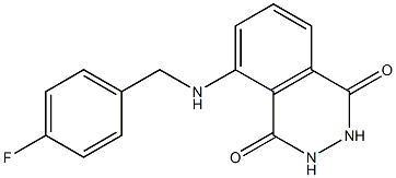 5-{[(4-fluorophenyl)methyl]amino}-1,2,3,4-tetrahydrophthalazine-1,4-dione 구조식 이미지