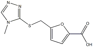 5-{[(4-methyl-4H-1,2,4-triazol-3-yl)sulfanyl]methyl}furan-2-carboxylic acid Structure