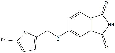5-{[(5-bromothiophen-2-yl)methyl]amino}-2,3-dihydro-1H-isoindole-1,3-dione 구조식 이미지
